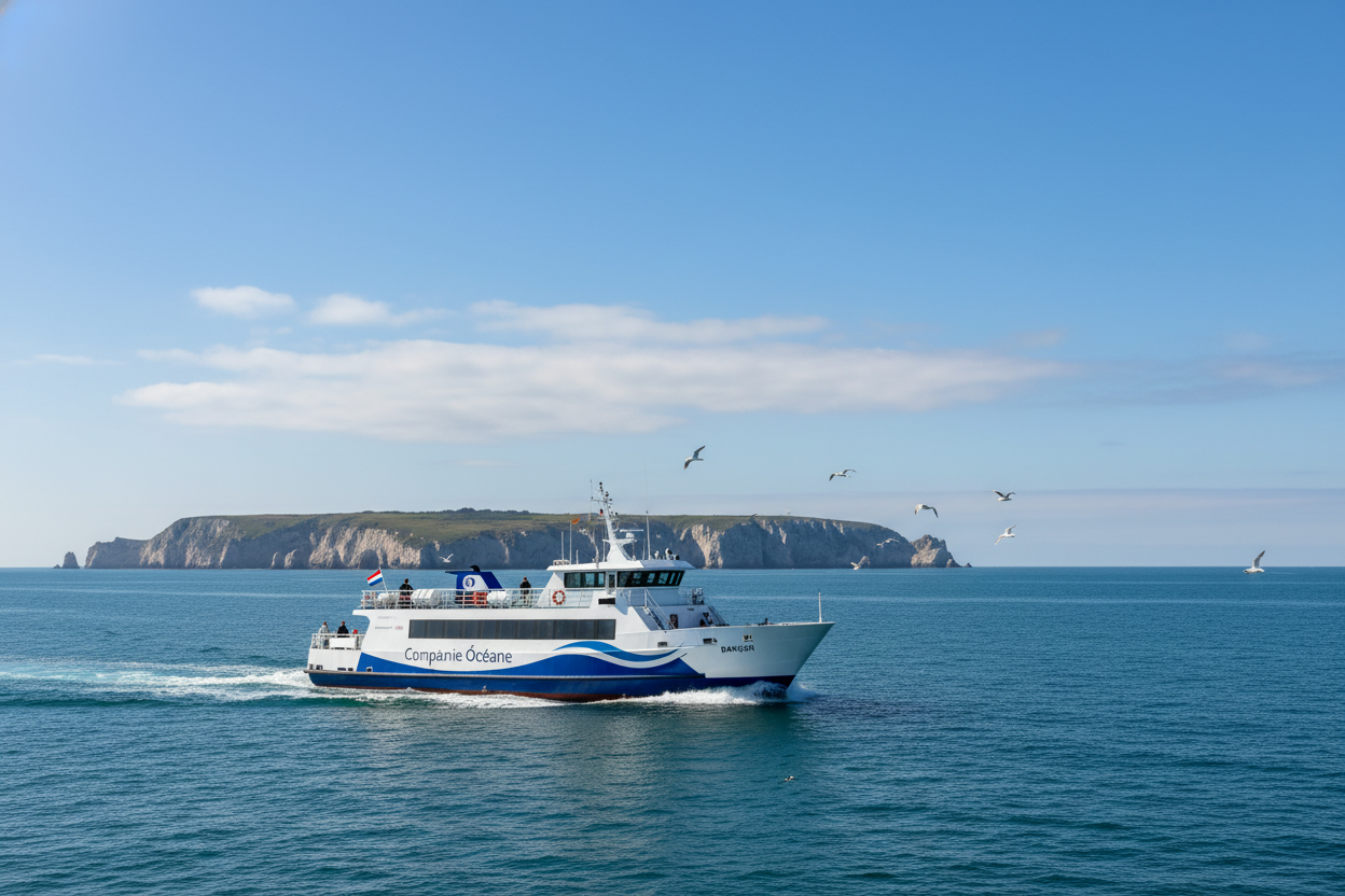 Traversée en bateau vers Belle-Île