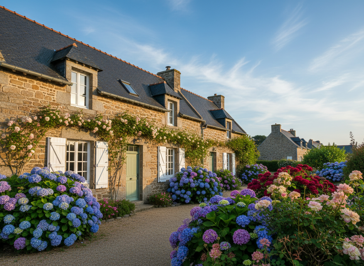 Maisons traditionnelles pour séjour familial à Belle-Île